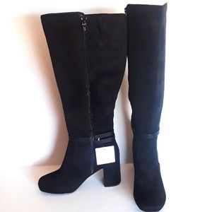 Croft & Barrow Women’s Black Faux Suede Boots 8.5